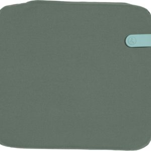 Zelený látkový podsedák na židle Fermob Color Mix 41 x 38 cm  - Výška2 cm- Šířka 41 cm
