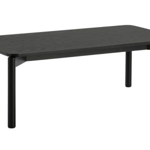 Černý jasanový konferenční stolek Teulat Atlas 110 x 60 cm  - Šířka110 cm- Hloubka 60 cm