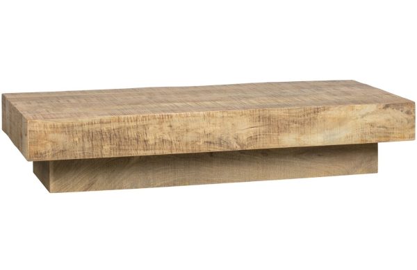 Hoorns Masivní mangový konferenční stolek Baltonio 150 x 60 cm  - Výška30 cm- Šířka 150 cm