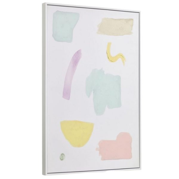 Barevný abstraktní obraz Kave Home Maite 50 x 70 cm  - Výška70 cm- Šířka 50 cm