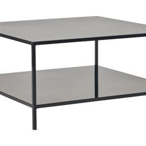 House Doctor Černý kovový konferenční stolek Fari 85 x 85 cm  - Výška42 cm- Šířka 85 cm
