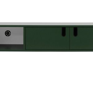Matně zelený lakovaný TV stolek Tenzo Uno 137 x 40 cm  - Výška50 cm- Šířka 137 cm