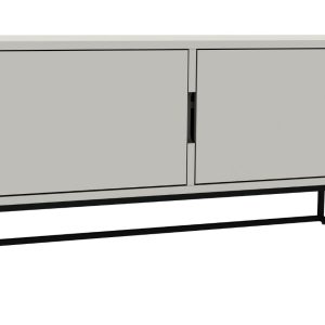 Matně bílý lakovaný TV stolek Tenzo Lipp 118