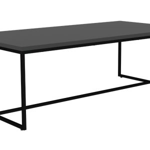 Matně černý lakovaný konferenční stolek Tenzo Lipp 120 x 60 cm  - Výška40 cm- Šířka 120 cm