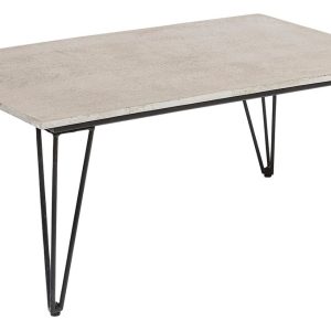 Šedý betonový zahradní konferenční stolek Bloomingville Mundo 90 x 60 cm  - Výška42 cm- Šířka 90 cm
