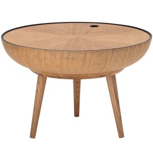 Dubový konferenční stolek Bloomingville Ronda 60 cm  - Výška40 cm- Průměr 60 cm