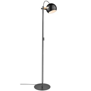 Černá kovová stojací lampa Halo Design DC 150 cm  - Výška150 cm- Průměr 18 cm