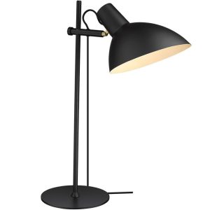Černá kovová stolní lampa Halo Design Metropole  - Výška63 cm- Průměr stínidla 23