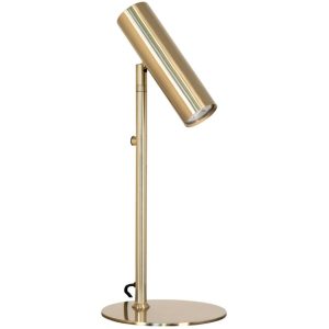 Nordic Living Zlatá kovová stolní lampa Aris  - Výška47 cm- Průměr 20 cm