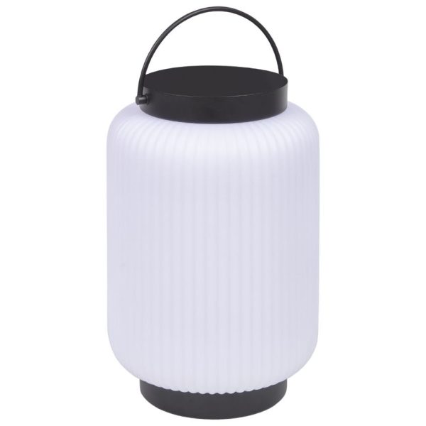 Bílá plastová stolní LED lampa Kave Home Verona  - Výška36 cm- Šířka 20 cm