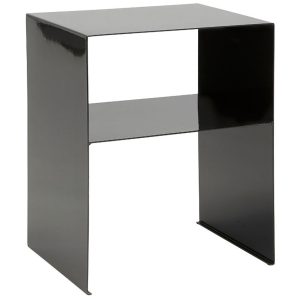 House Doctor Černý kovový odkládací stolek Fari 40 x 32 cm  - Výška50 cm- Šířka 32 cm