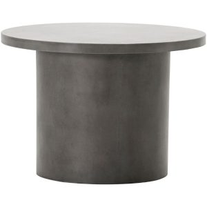 House Doctor Šedý betonový konferenční stolek Stone 65 cm  - Výška45 cm- Průměr 65 cm