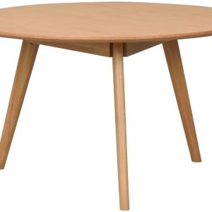 Dubový konferenční stolek ROWICO YUMI 90 cm  - Výška53 cm- Průměr 90 cm