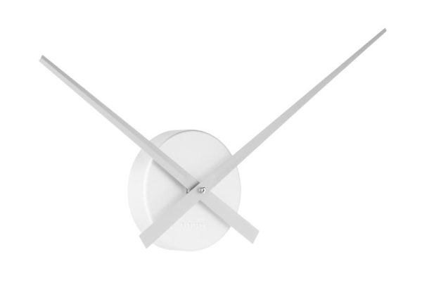 Time for home Stříbrné nástěnné hodiny Pointer 28 cm  - Minutová ručička28 cm- Hodinová ručička 22 cm