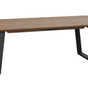 Hnědý dubový konferenční stolek ROWICO MELVILLE 140 x 65 cm  - Výška46 cm- Šířka 140 cm