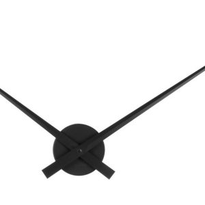 Time for home Černé nástěnné hodiny Pointer 52 cm  - Minutová ručička52 cm- Hodinová ručička 40 cm