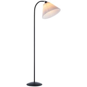 Černá kovová stojací lampa Halo Design Medina 132 cm  - Výška132 cm- Průměr stínidla 33 cm