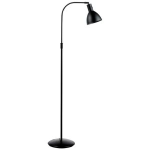 Černá kovová stojací lampa Halo Design Angora 110-150 cm  - Výška110-150 cm- Průměr stínidla 14 cm