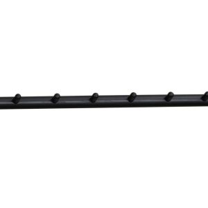 Černý dubový nástěnný věšák ROWICO MILFORD 80 cm  - Výška3 cm- Šířka 80 cm