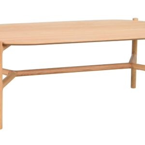 Dubový konferenční stolek ROWICO HOLTON 130 x 65 cm  - Výška46 cm- Šířka 130 cm