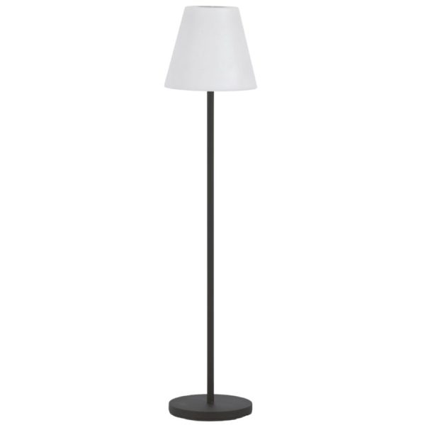 Bílá plastová zahradní stojací LED lampa Kave Home Amaray 150 cm  - Výška150 cm- Průměr 35 cm