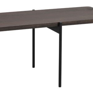 Hnědý  jasanový konferenční stolek ROWICO SHELTON 95 x 50 cm  - Výška45 cm- Šířka 95 cm
