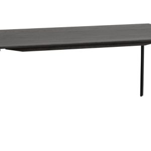 Černý dubový konferenční stolek ROWICO SPENCER 120 x 60 cm  - Výška45 cm- Šířka 120 cm