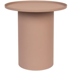 White Label Růžový matný kovový odkládací stolek WLL SVERRE 45