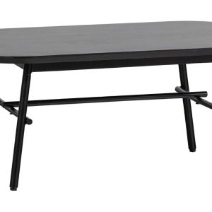 Hoorns Černý mangový konferenční stolek Gancen 100 x 60 cm  - Výška43 cm- Šířka 100 cm
