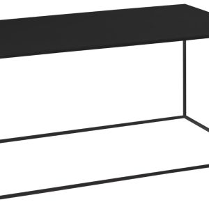 Nordic Design Černý kovový konferenční stolek Moreno 100 x 60 cm  - Výška45 cm- Šířka 100 cm