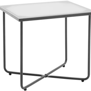 Skleněný noční stolek Meise Möbel Boston 44 x 35 cm  - Šířka44 cm- Hloubka 35 cm