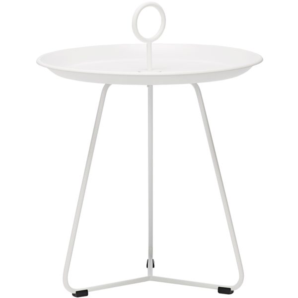 Bílý kovový odkládací stolek HOUE Eyelet 45 cm  - Výška46