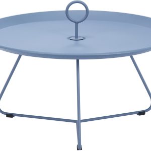 Světle modrý kovový konferenční stolek HOUE Eyelet 70 cm  - Výška35 cm- Průměr 70 cm