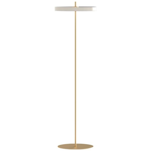 Krémově bílá kovová stojací lampa UMAGE ASTERIA 150 cm  - Průměr43 cm- Výška 150 cm