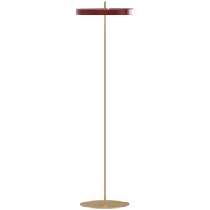 Vínově červená kovová stojací lampa UMAGE ASTERIA 150 cm  - Průměr43 cm- Výška 150 cm