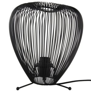 Time for home Černá kovová stolní lampa Karine  - Šířka25 cm- Výška 25 cm