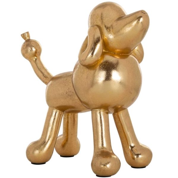 Zlatá dekorativní soška Richmond Miro 23 cm  - Výška23 cm- Šířka 21
