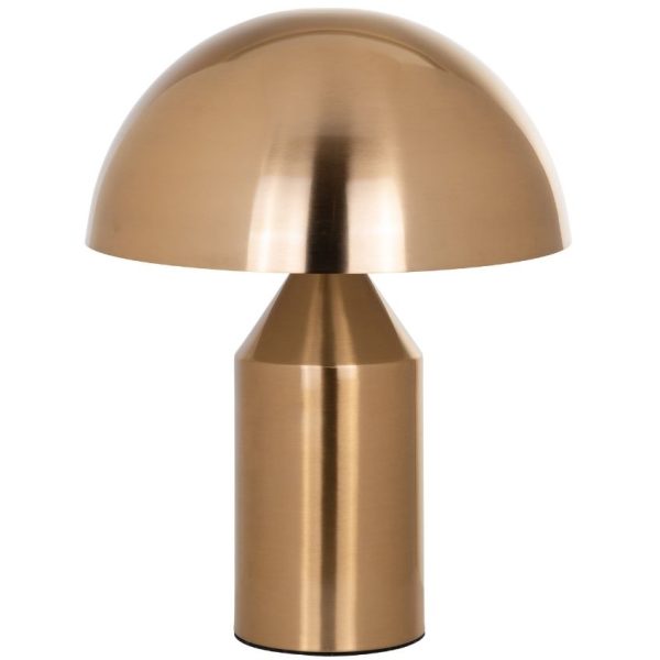 Zlatá kovová stolní lampa Richmond Alicia  - Výška49 cm- Průměr 38 cm
