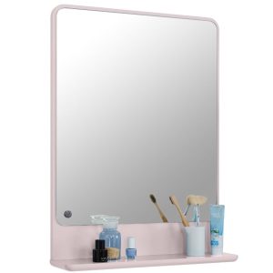 Růžové lakované koupelnové zrcadlo Tom Tailor Color Bath 70 x 52 cm  - Výška70 cm- Šířka 52 cm