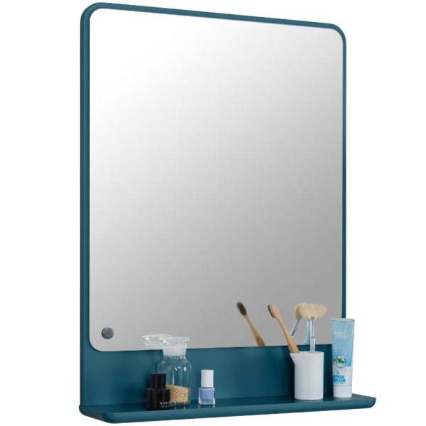 Tmavě modré lakované koupelnové zrcadlo Tom Tailor Color Bath 70 x 52 cm  - Výška70 cm- Šířka 52 cm