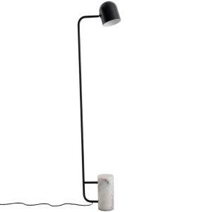 Černá kovová stojací lampa Somcasa Bejis 160 cm  - Výška160 cm- Šířka 13