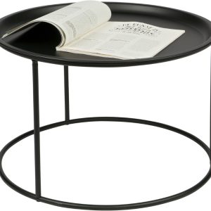 Hoorns Černý kovový konferenční stolek Select 56 cm  - Výška37