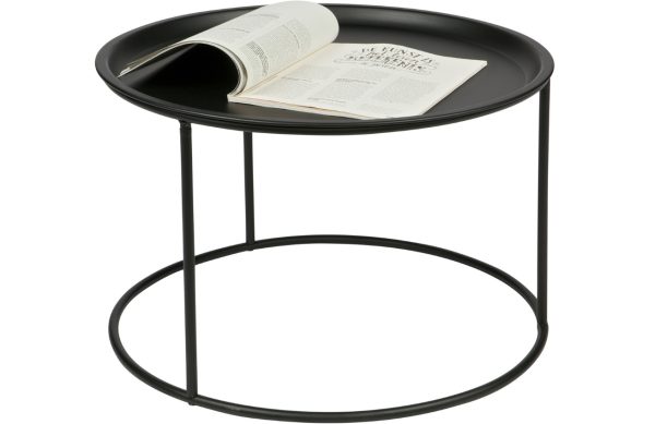 Hoorns Černý kovový konferenční stolek Select 56 cm  - Výška37