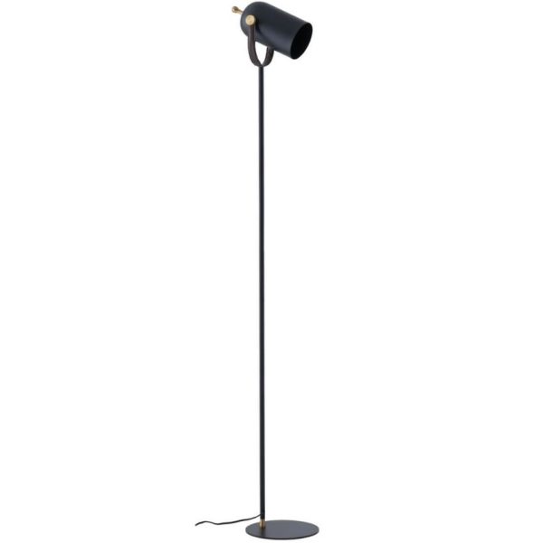 Černá kovová stojací lampa Somcasa Nacia 164 cm  - Výška163