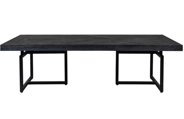 Černý dřevěný konferenční stolek DUTCHBONE Class 120 x 60 cm  - Výška35 cm- Šířka 120 cm