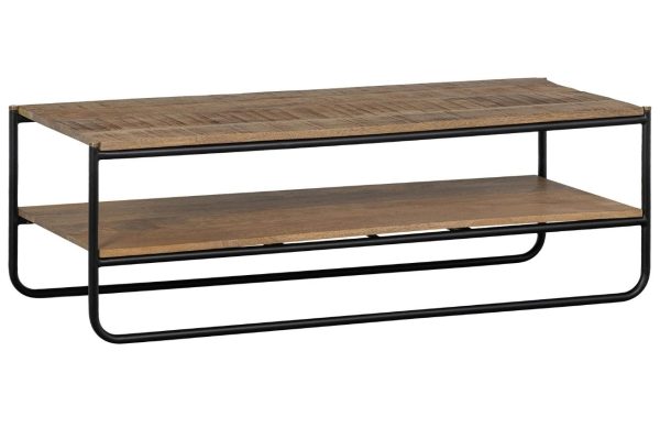 Hoorns Mangový konferenční stolek Trix 120 x 51 cm  - výška40 cm- šířka 120 cm