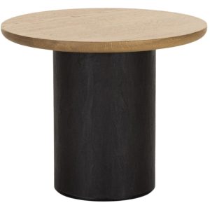 Dubový kulatý konferenční stolek Cioata Veneto 50 cm  - Výška41 cm- Průměr 50 cm