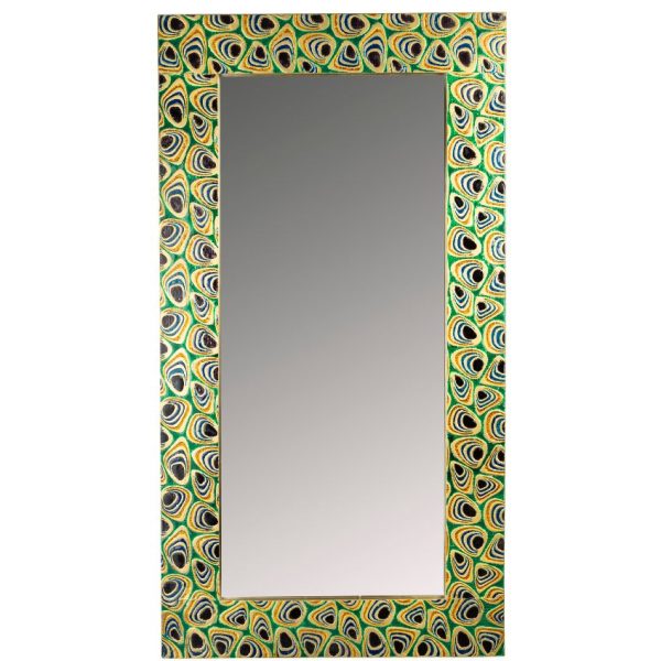 Pestrobarevné nástěnné zrcadlo DUTCHBONE Meena 110 x 60 cm  - Výška110 cm- Šířka 60 cm