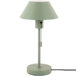 Time for home Mátově zelená kovová stolní lampa Royl  - Výška36 cm- Průměr 20 cm