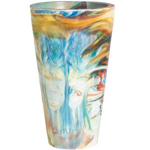 Pestrobarevná váza ZUIVER CONIC S  - Výška25 cm- Průměr 15 cm